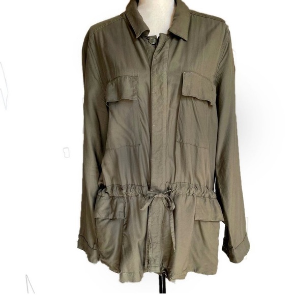 MAX STUDIO Olive Khaki Utility Jacket XL - Picture 1 of 6